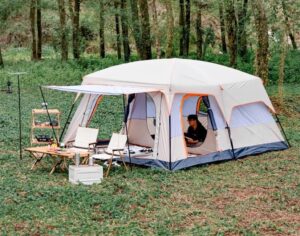 lều trại 10-12 người chống mưa nắng cực tốt