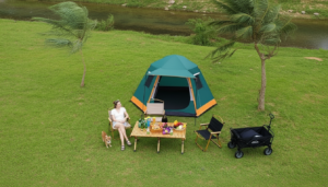 Lều Du Lịch Tự Bung Lục Giác Cho Gia Đình – Khung Kim Loại Chắc Chắn, Không Gian Rộng Rãi Cho Mọi Chuyến Đi